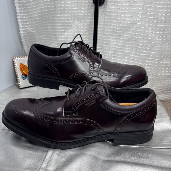 Rockport Walkability Adiprene Adidas Hydroshield Burgundy Wingtip Shoes Mens 14W main image 6